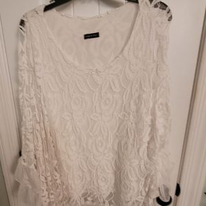 White lace blouse
